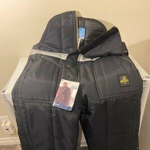 RefrigiWear Iron-Tuff Enhanced Visibility Insulated High Bib Overalls with Refle